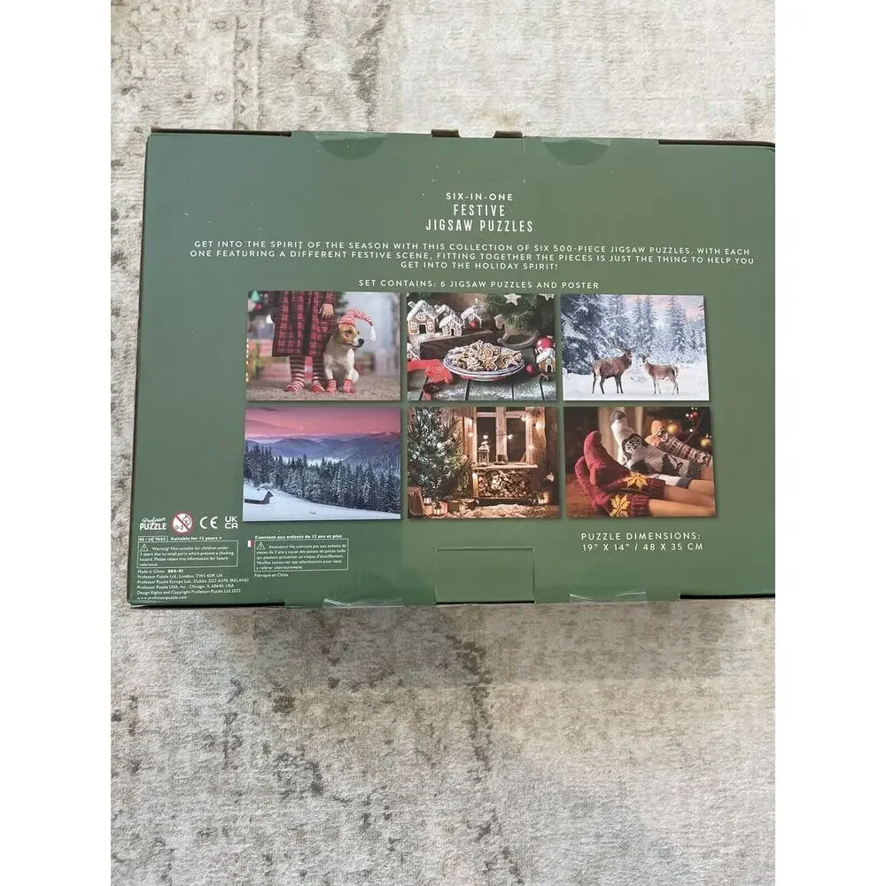 Festive Christmas Six In One 6 X 500 Piece‎ Jigsaw Puzzles BNIB Sealed